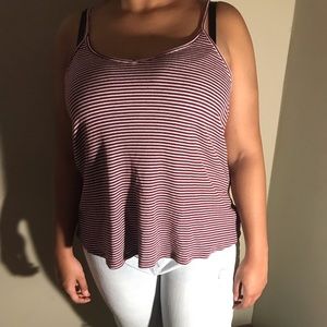 Striped loose fitting tank